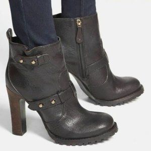 Tory Burch Black Leather Ankle Boots